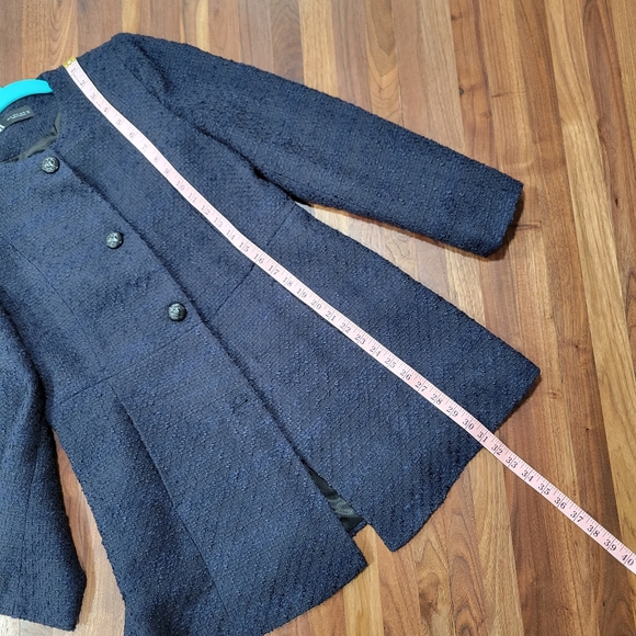 Zara Navy Coat - Picture 8 of 10